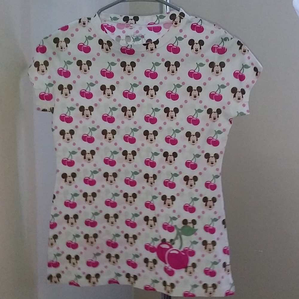 Walt Disney mickey and cherries tee